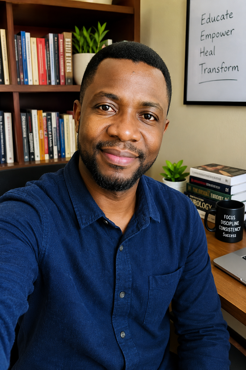 Healthcare educator sharing practical guidance on men's confidence and sexual wellness